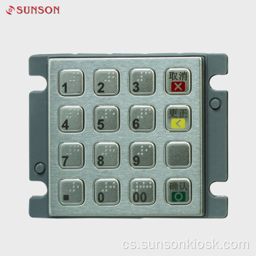 EMV Schválená šifrovací PIN podložka pro automat